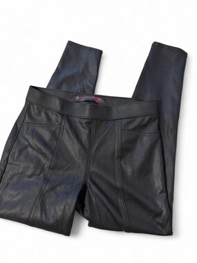 No Boundaries Black Faux Leather-Look Leggings